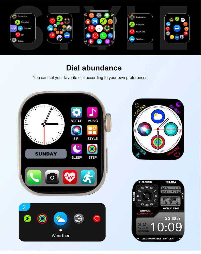 Smartwatch M9 pro cu funcții inteligente + curea cadou