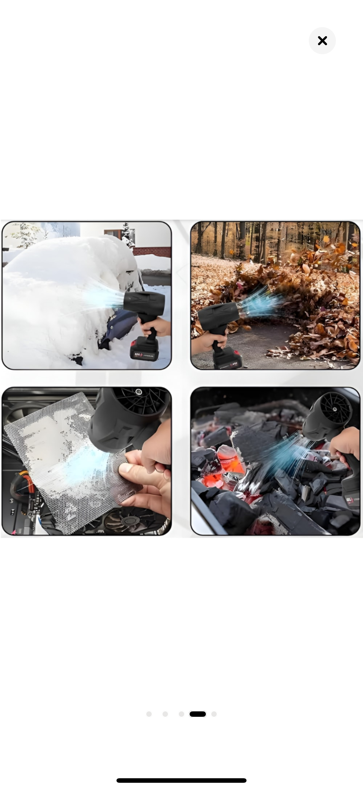 Turbo Suflanta Portabila – Cu Acumulatori, Încărcător și Geantă de Transport