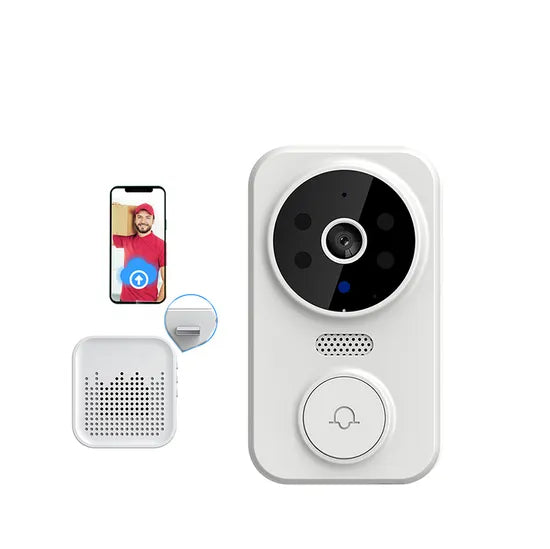 Sonerie Inteligenta cu Camera, WiFi, Audio Bidirectional, Detectare Miscare, Night Vision
