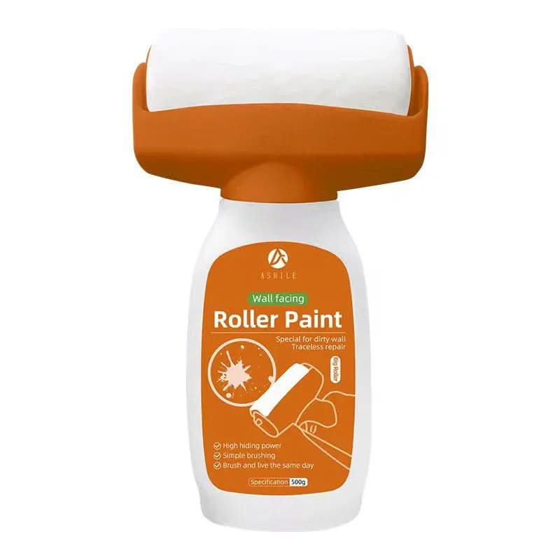 Rolă vopsea portocalie pentru pereți, simplu de utilizat, ideală pentru reparații rapide, mattale.ro