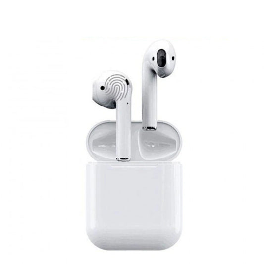 Casti fara Fir, WIRELESS, TWS i12 EDR, V5.0+, Profesionale, sunet 3D , compatibile cu orice telefon, Alb
