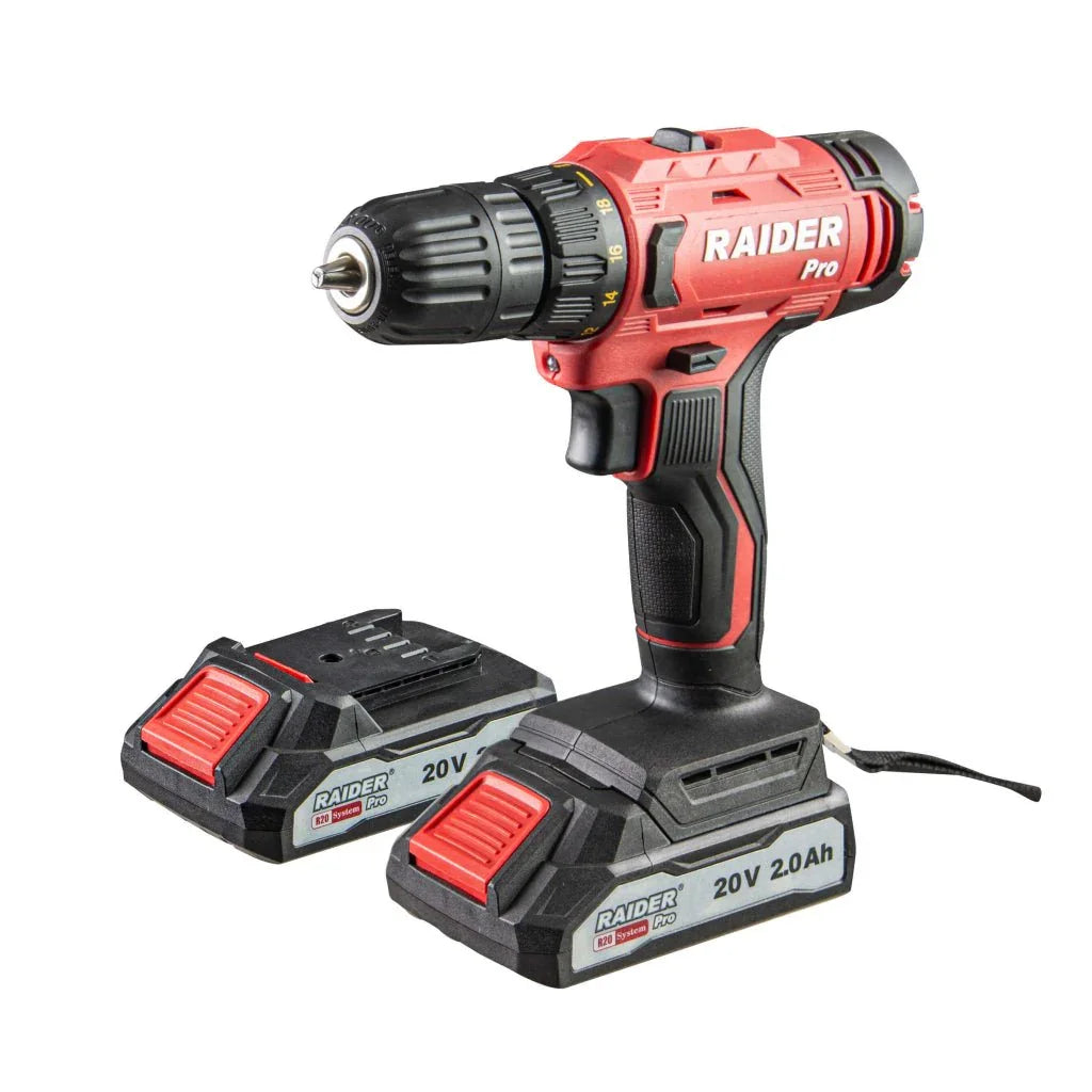 Raider R20 Masina de gaurit si insurubat 20V 2x2Ah 44Nm RDP - SPCD20 - mattale.ro