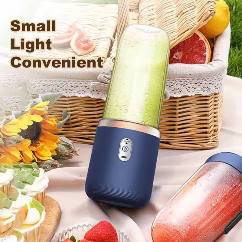 Blender portabil albastru pentru smoothie, picnic în aer liber, produse casă mattale.ro